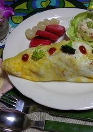 残り物でオムライス-レシピのメイン写真