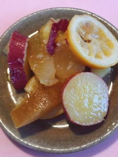さつまいもとリンゴのレモン煮-レシピのメイン写真