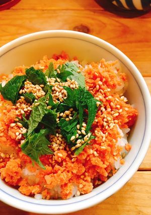 ぶち簡単☆包丁・鍋なしシャケフレ丼-レシピのメイン写真