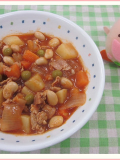 たべまる給食【ポークビーンズ】-レシピのメイン写真