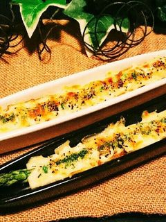 おつまみに☺アスパラちくわのチーズ焼き-レシピのメイン写真