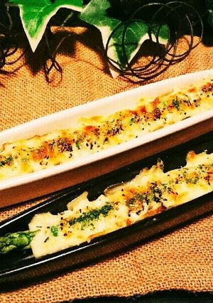 おつまみに☺アスパラちくわのチーズ焼き-レシピのメイン写真
