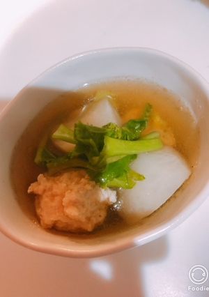 小かぶと鶏だんごのスープｂｙ草津市-レシピのメイン写真