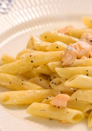 プロの味！本場のサーモンクリームパスタ-レシピのメイン写真