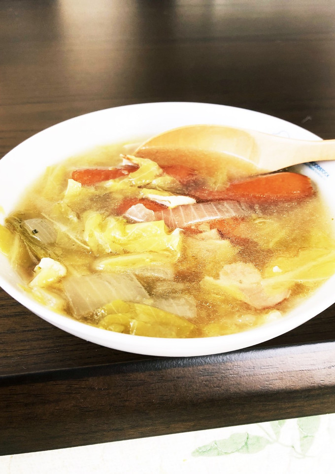寒い日に簡単野菜スープ！（ポトフ風）-レシピのメイン写真