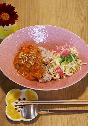 【カフェごはん】麹甘酒のトマトカレー-レシピのメイン写真
