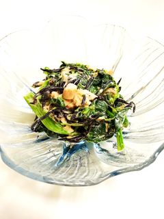 簡単!ほうれん草とひじきのサラダ-レシピのメイン写真