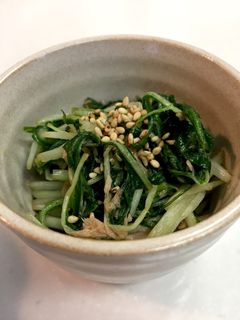 水菜とツナの簡単炒めもの☆-レシピのメイン写真