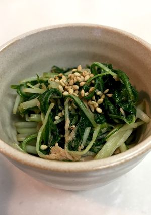水菜とツナの簡単炒めもの☆-レシピのメイン写真