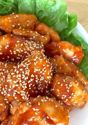揚げずに簡単！ヤンニョムチキン-レシピのメイン写真