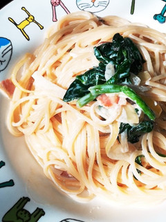 ほうれん草のクリームパスタ-レシピのメイン写真