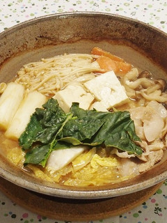 【ひとり鍋】たっぷり野菜と和出汁の酒粕鍋-レシピのメイン写真