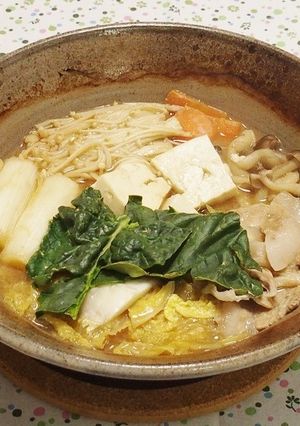 【ひとり鍋】たっぷり野菜と和出汁の酒粕鍋-レシピのメイン写真