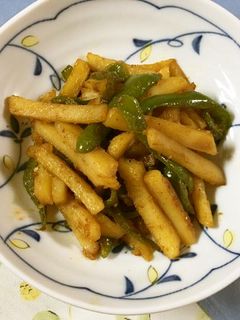 じゃがいもとピーマンの焼肉のたれ炒め♪-レシピのメイン写真