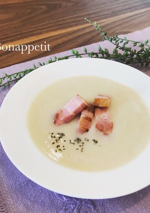 主役ご飯☆厚切りベーコン入りポタージュ-レシピのメイン写真