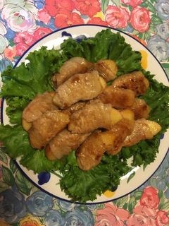 リンゴの豚肉巻き-レシピのメイン写真