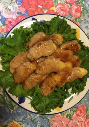 リンゴの豚肉巻き-レシピのメイン写真