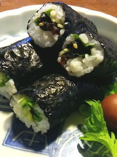 生きくらげ佃煮の細巻き あて巻き-レシピのメイン写真