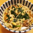 シンプル簡単☆牛スジとニラの卵とじうどん