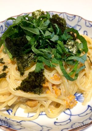 簡単ワンポット！ウニと大葉のパスタ-レシピのメイン写真
