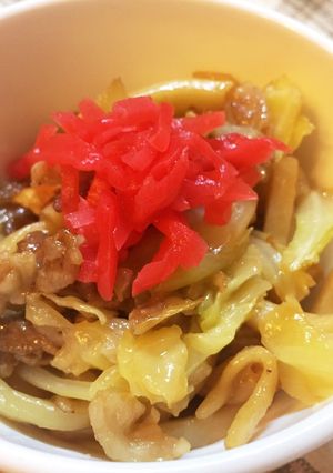 居酒屋風★濃い味★おつまみ焼うどん！-レシピのメイン写真