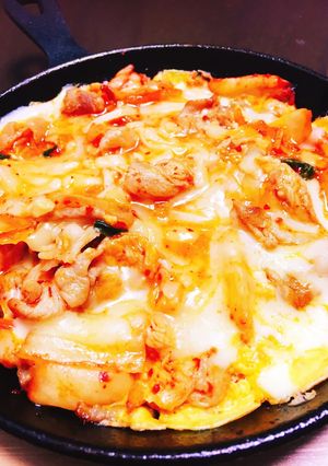 チーズ豚キムチ-レシピのメイン写真