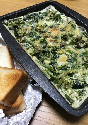 ほうれん草とブロッコリーのグラタン風-レシピのメイン写真