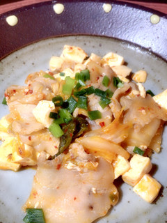 豚キムチの豆腐炒め-レシピのメイン写真