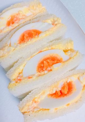 半熟卵入り卵サンド-レシピのメイン写真