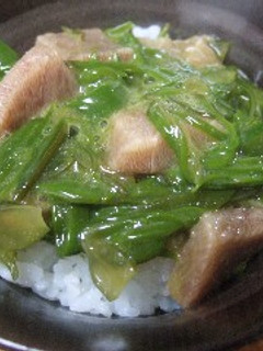 超簡単☆ウマイ めかぶマグロ丼-レシピのメイン写真