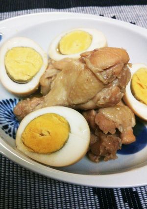 手羽元と煮卵の甘煮-レシピのメイン写真