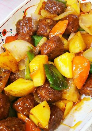 簡単時短♪市販の肉団子で甘酢炒め-レシピのメイン写真