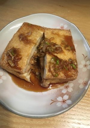 厚揚げの納豆チーズはさみ焼き-レシピのメイン写真