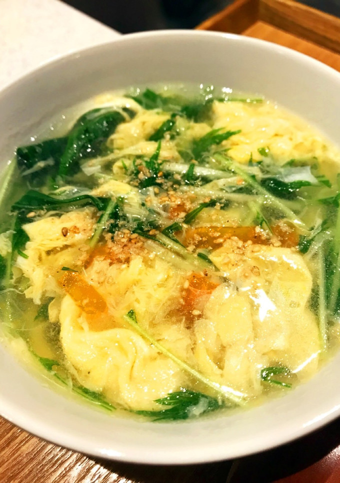 ふわふわ卵スープ ザ残り物野菜-レシピのメイン写真
