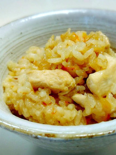 もっちもち食感【餅入り炊き込みご飯】-レシピのメイン写真