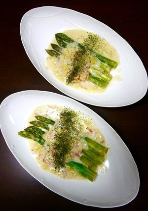 簡単！アスパラのポテトクリーム煮-レシピのメイン写真