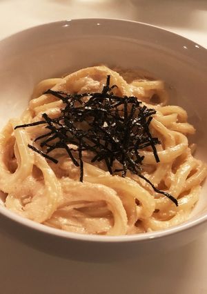 麺つゆだけ！簡単明太子クリームうどん-レシピのメイン写真