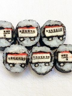寿司型・模様巻き(秋田新幹線こまち)-レシピのメイン写真