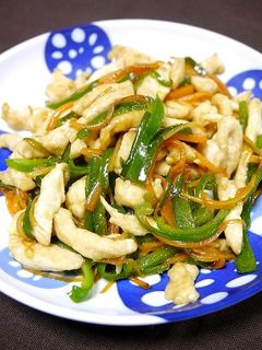 簡単!鶏むねとピーマンの中華炒め-レシピのメイン写真