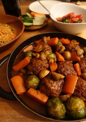 煮込みハンバーグ-レシピのメイン写真