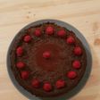 キイチゴとミルクチョコレートチーズケーキ