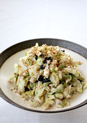 レンジで簡単！【白菜のごまマヨサラダ】-レシピのメイン写真