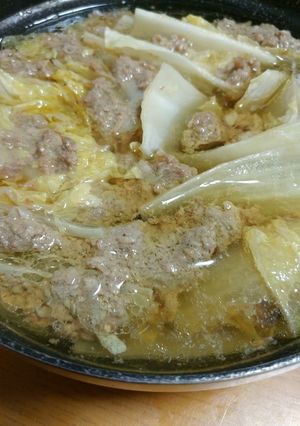 ☆白菜とひき肉の牛肉スープ☆-レシピのメイン写真