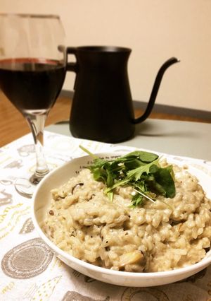 赤ワインとお肉、リゾット風ごはん-レシピのメイン写真