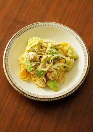 アボカドとツナの酒粕パスタ-レシピのメイン写真