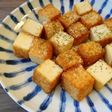 厚揚げのめんつゆパルメザンチーズ