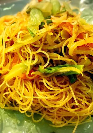 簡単！焼きビーフンカレー味-レシピのメイン写真