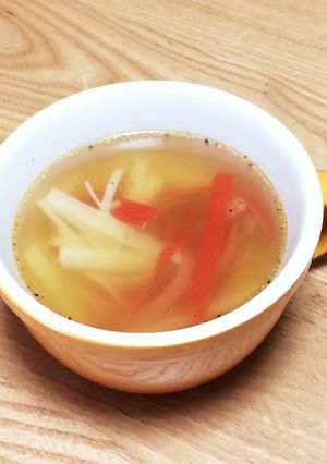 超速30秒☆簡単美味しいカニカマスープ-レシピのメイン写真
