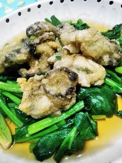 牡蠣とほうれん草の揚げ出し-レシピのメイン写真