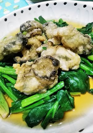 牡蠣とほうれん草の揚げ出し-レシピのメイン写真